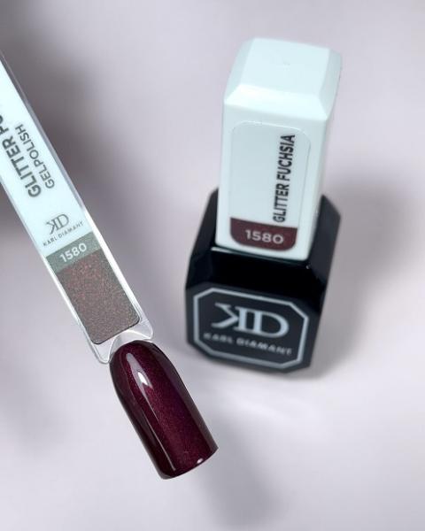 Karl Diamond Gel Polish Glitter Fuchsia 11 ml
